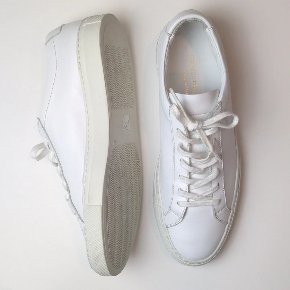 Common Projects Achilles Sneakers in White Leather Size EU 39 US Women's 9